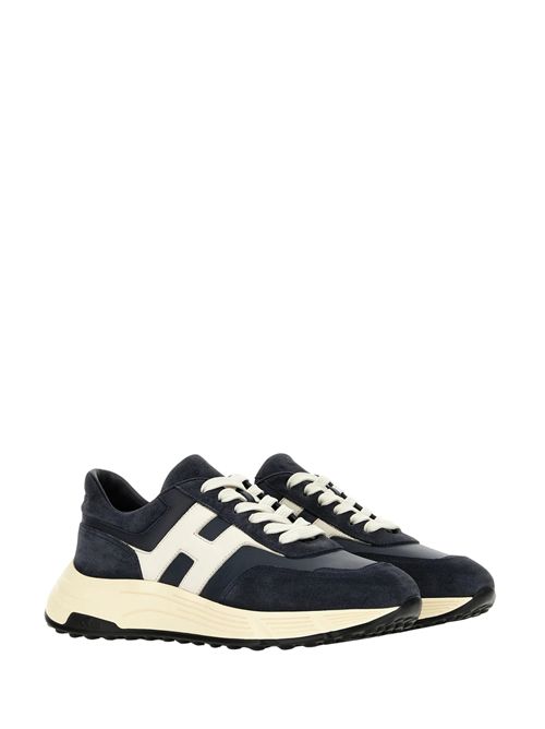 Sneakers Hyperlight in pelle e suede Blu HOGAN | HXM5630FR30 UHG826E